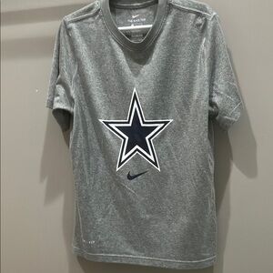 Nike Gray Short Sleeve Cowboys Tee in Dri Fit